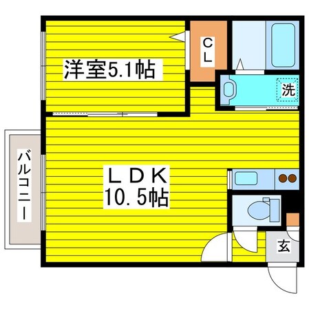 元町駅 徒歩8分 3階の物件間取画像